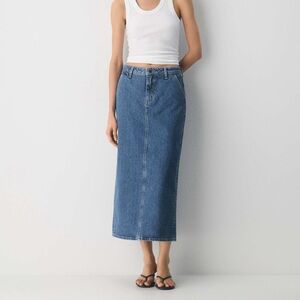Aritzia TNA Maxi Denim Skirt